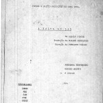 Texto do espetáculo “A Volta ao Lar”